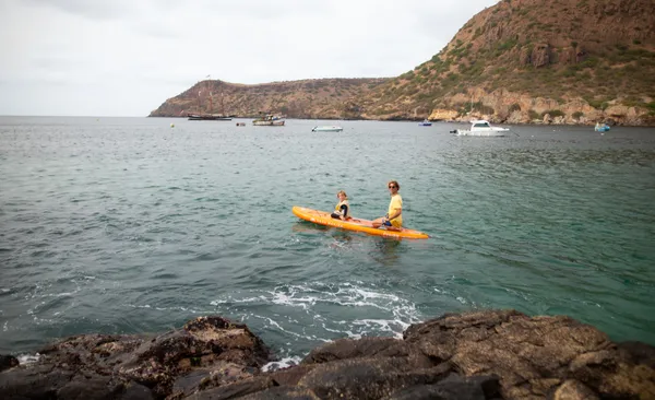 Paddle board on Tarrafal bay