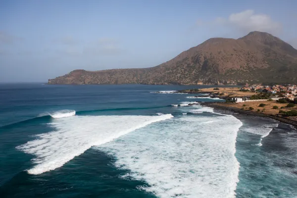 Aerial view of Santiago island