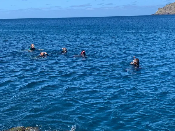 Snorkeling the crystal waters of Tarrafal